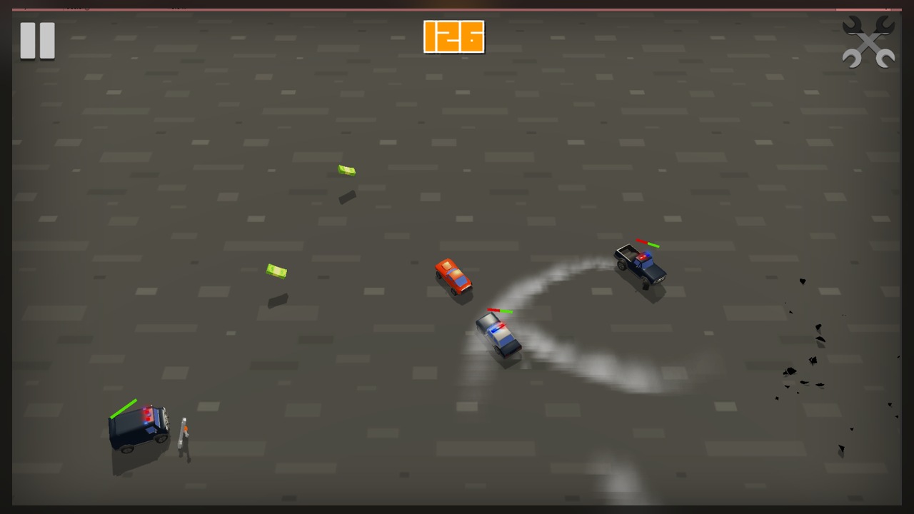 Car Chase top-down police pursuit gameplay