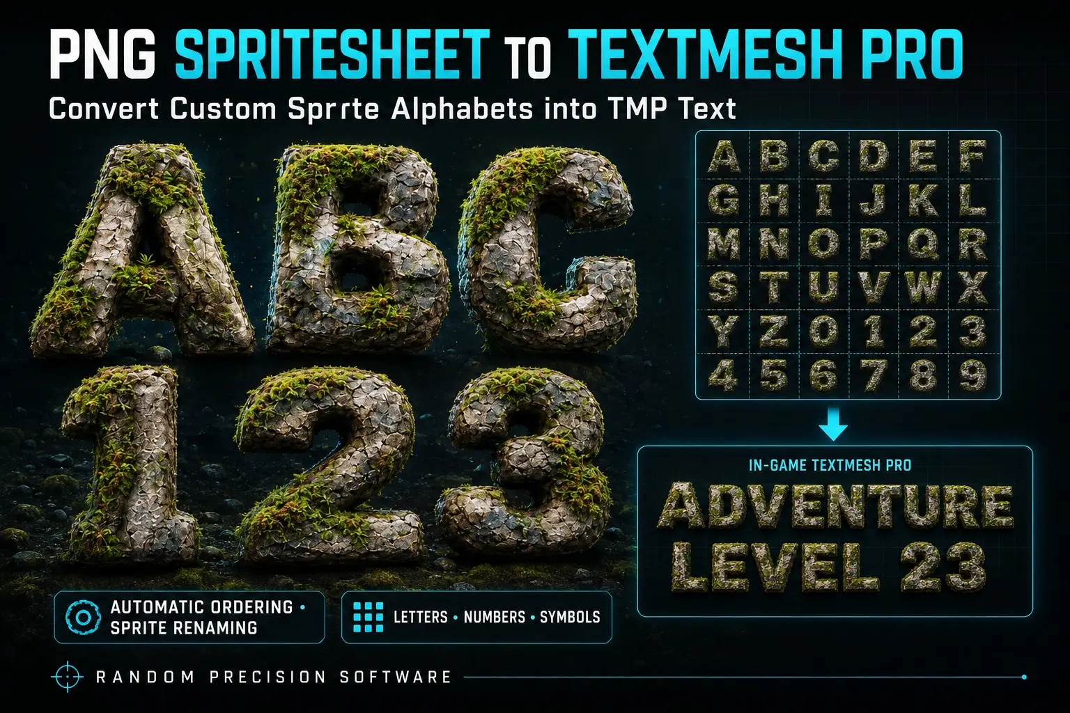 PNG Spritesheet to TextMesh Pro thumbnail