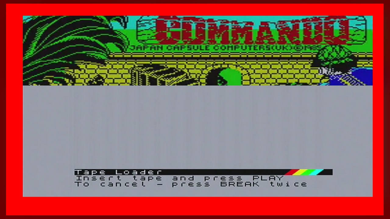 Spectrum-style tape loader.