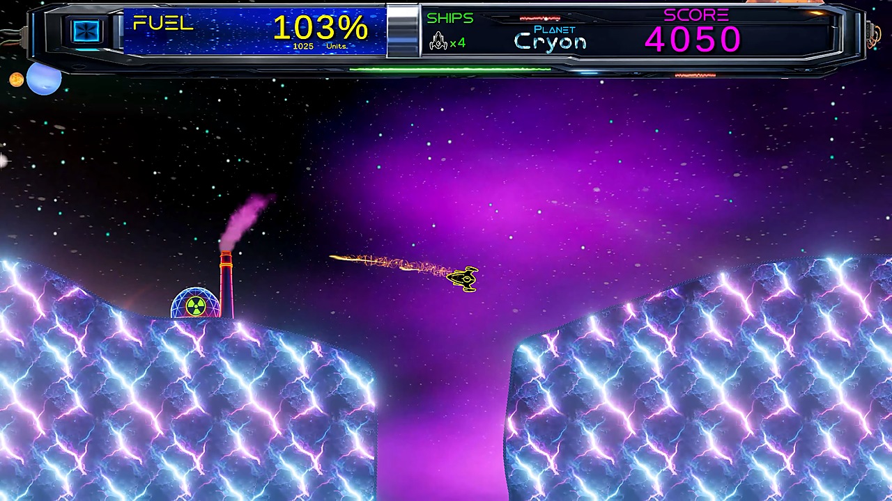 Flying across the planet Cryon.
