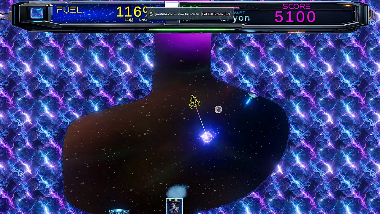 Navigate a narrow passage while towing the orb.